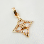 Load image into Gallery viewer, DP229. Diamond Sterling Silver Fancy Shape Pendant