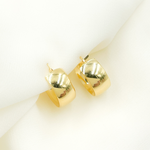 Load image into Gallery viewer, GER94. 14K Gold Smooth Hollow Hoop Earrings