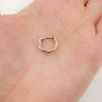 Load image into Gallery viewer, Shop 14K Solid Gold Diamond Hoop Earrings