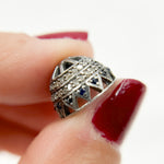 Load image into Gallery viewer, DC755. Diamond & Sterling Silver Bead Cap