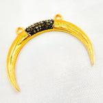Load image into Gallery viewer, DC121. Diamond Sterling Silver Horn Pendant