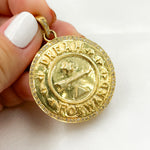 Load image into Gallery viewer, Diamond Sterling Silver "Dream Forward" Round Arrow Pendant