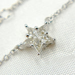 Load image into Gallery viewer, NFC71521. 14K Solid Gold Diamond Star Shape Necklace