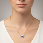 Load image into Gallery viewer, NFD72558. 14K Solid Gold Diamond and Gemstone Necklace