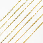 Load image into Gallery viewer, Shop Now 14K Solid Gold Flat Oval Link Chain