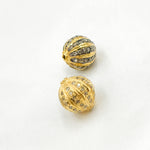 Load image into Gallery viewer, DC820. Diamond & Sterling Silver Round Bead