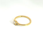 Load image into Gallery viewer, 14k Solid Gold Rectangle Ring.