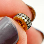 Load image into Gallery viewer, DC804. Diamond & Sterling Silver Spacer Bead