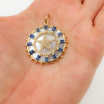 Load image into Gallery viewer, Buy Now Solid Gold Star Round Pendant