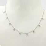 Load image into Gallery viewer, NT401865. 14K Solid Gold Diamond Dangle Necklace