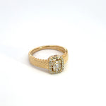 Load image into Gallery viewer, 14k Solid Gold Diamond Statement Ring.