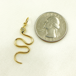 Load image into Gallery viewer, GDP157. 14K Gold Diamond Snake Charm
