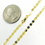 Load image into Gallery viewer, 14K Solid Gold Diamond Cut Marina Chain