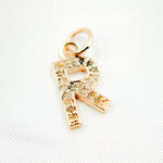 Load image into Gallery viewer, DC506. Diamond Sterling Silver Letter "R" Charm