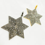 Load image into Gallery viewer, DP113. Diamond Sterling Silver Star Pendant