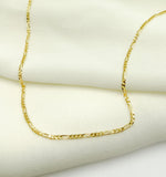 Load image into Gallery viewer, 14K Solid Gold Figaro Chain