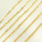 Load image into Gallery viewer, 14K Gold Filled Paperclip Flat Link Chain