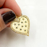 Load image into Gallery viewer, Silver Heart Pendant with Gemstone