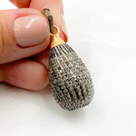 Load image into Gallery viewer, DP247. Diamond Sterling Silver Drop Pendant