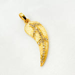 Load image into Gallery viewer, Diamond Silver Leaf Pendant
