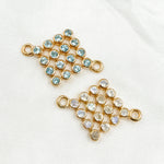 Load image into Gallery viewer, Silver Square with Gemstone