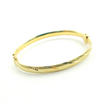 Load image into Gallery viewer, 14K Solid Gold Matte Textured Bangle. Bangle19
