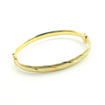 Load image into Gallery viewer, Bangle19. 14K Solid Gold Matte Textured Bangle