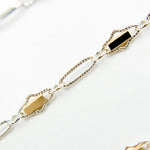 Load image into Gallery viewer, XM/901B/SP. 14K Sterling Silver and gold-filled fancy twisted oval link chain