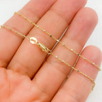 Load image into Gallery viewer, 14K Solid Gold Satellite Chain