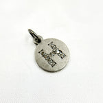 Load image into Gallery viewer, DC068. Diamond Sterling Silver Letter "H" Round Charm