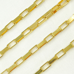 Load image into Gallery viewer, V42GP. Gold Plated 925 Sterling Silver Flat Box Chain