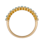 Load image into Gallery viewer, Book Now 14K Solid Gold Gemstone Ring