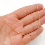Load image into Gallery viewer, Gold Plated Sterling Silver Chain with Silver Cubes