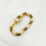 Load image into Gallery viewer, Shop Sterling Silver Oval Carabiner Clasp with Enamels