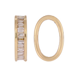 Load image into Gallery viewer, 14K Solid Gold Diamond Oval Ring Charm