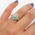 Load image into Gallery viewer, CR97174. 14K Solid Gold Diamond and Gemstone Ring