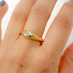 Load image into Gallery viewer, 14k Solid Gold Diamond Statement Ring. RAF01243
