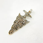 Load image into Gallery viewer, DP189. Diamond Sterling Silver Arrow Head Pendant