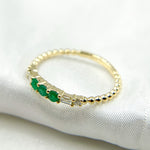 Load image into Gallery viewer, 14K Solid Gold Diamond and Gemstone Ring