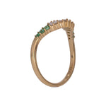 Load image into Gallery viewer, RFF19754EM. 18K Solid Gold Diamond & Emerald Ring