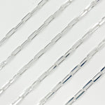 Load image into Gallery viewer, Shop Silver Diamond Cut Paperclip Chain