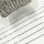 Load image into Gallery viewer, Oxidized 925 Sterling Silver Fancy Bar Chain. 567OX
