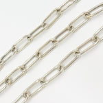 Load image into Gallery viewer, Sterling Silver Smooth Paperclip Chain