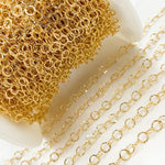 Load image into Gallery viewer, 679FLGF. 14K Gold Filled Hammered Round Link Chain