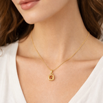 Load image into Gallery viewer, CMG00348C.14K Solid Gold Square-Shaped Cushion Cut Diamond Charm