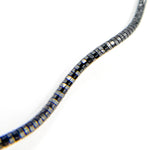 Load image into Gallery viewer, Rhodium Sterling Silver Snake Omega Necklace