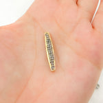 Load image into Gallery viewer, DC1009. Diamond & Sterling Silver Long Barrel Bead