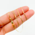 Load image into Gallery viewer, 030FLP120T218K. 18K Solid Gold Flat Marina Link Chain