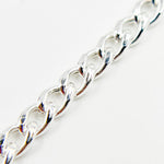 Load image into Gallery viewer, Silver Curb Link Chain