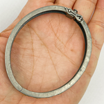 Load image into Gallery viewer, KSG12. 14K Gold and Black Rhodium Sterling Silver Pave Diamond Bangle